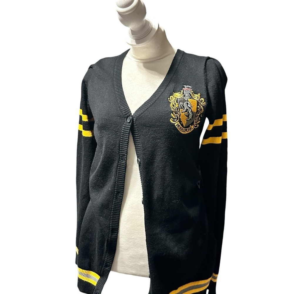 Black and Yellow Cardigan Sweater